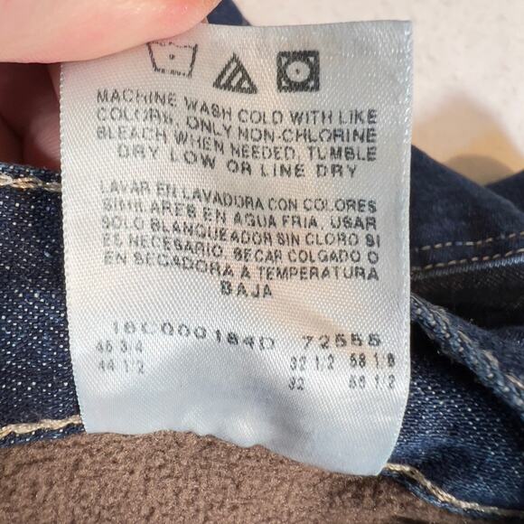 Wrangler Fleece Lined Carpenter Jean Vintage W42 x L32 Heavy Duty Warm Dark Wash - Picture 14 of 16